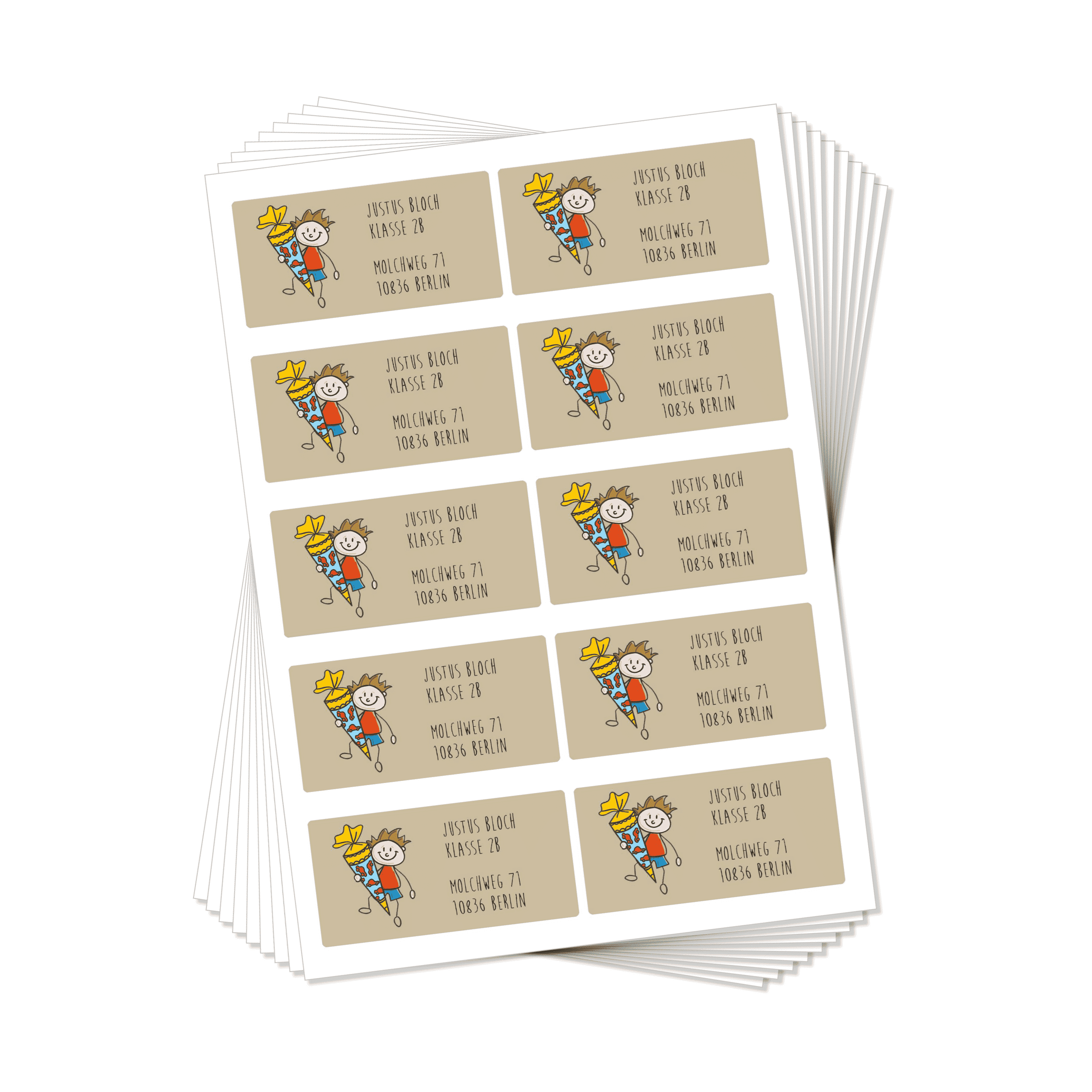 Adressaufkleber 50 × 25 mm Design-Übersicht