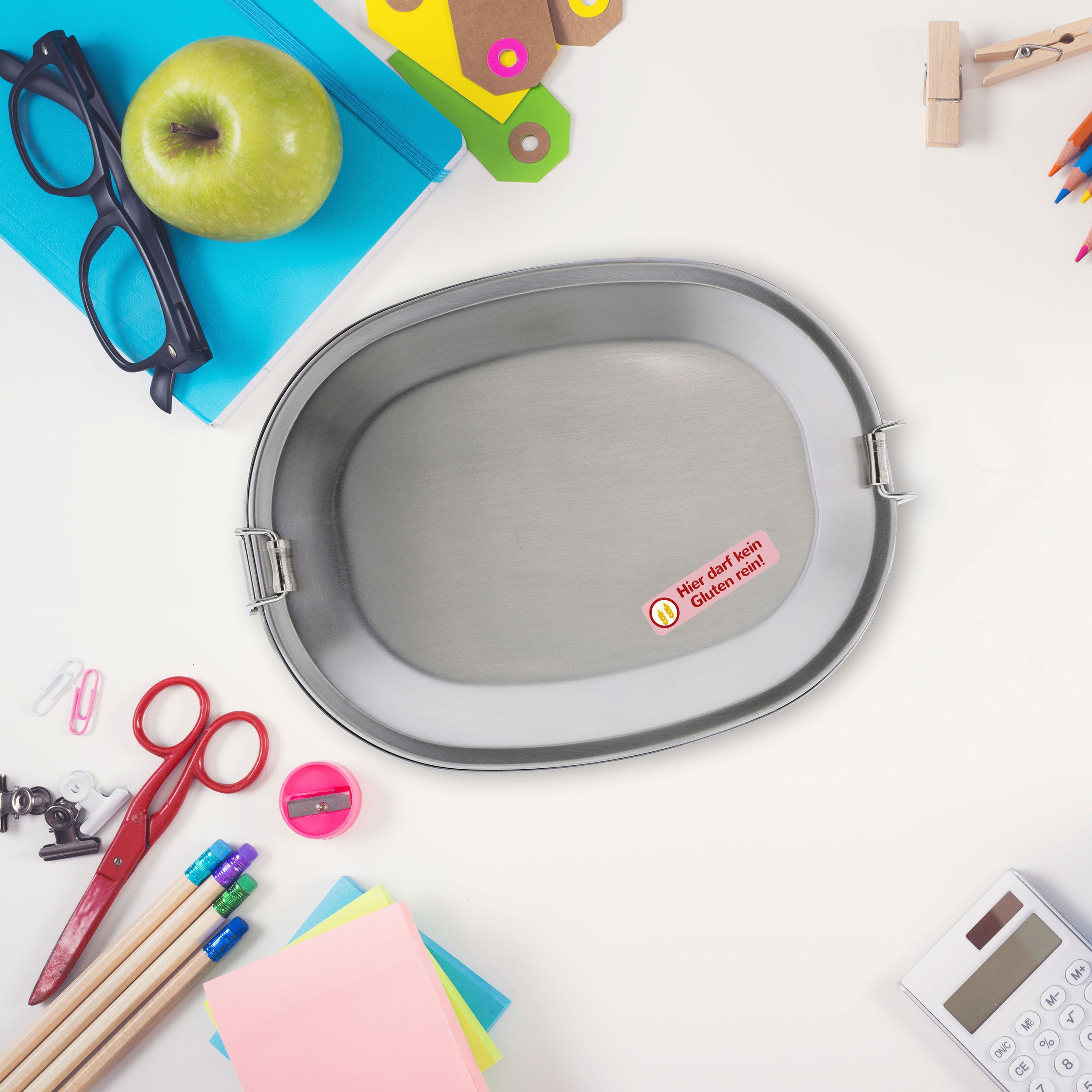 Namensaufkleber für Kinder "verschiedene Allergie & Unverträglichkeiten" (140 Aufkleber) - kinder-druckerei.de