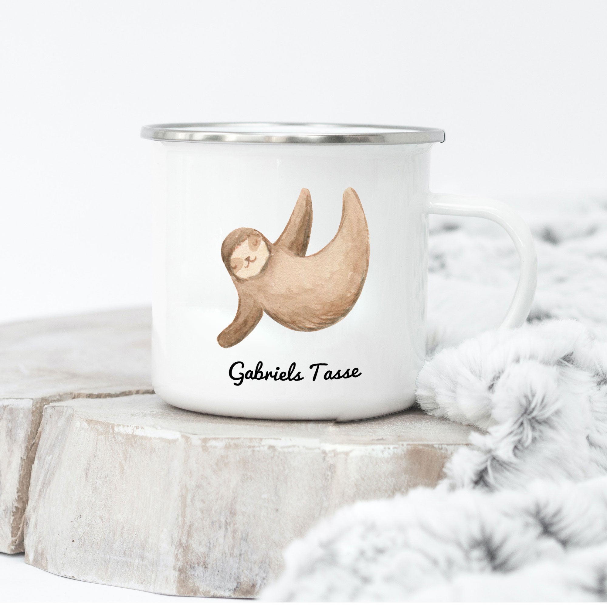 Emaille-Tasse mit Kindermotiv & individuellem Druck - kinder-druckerei.de