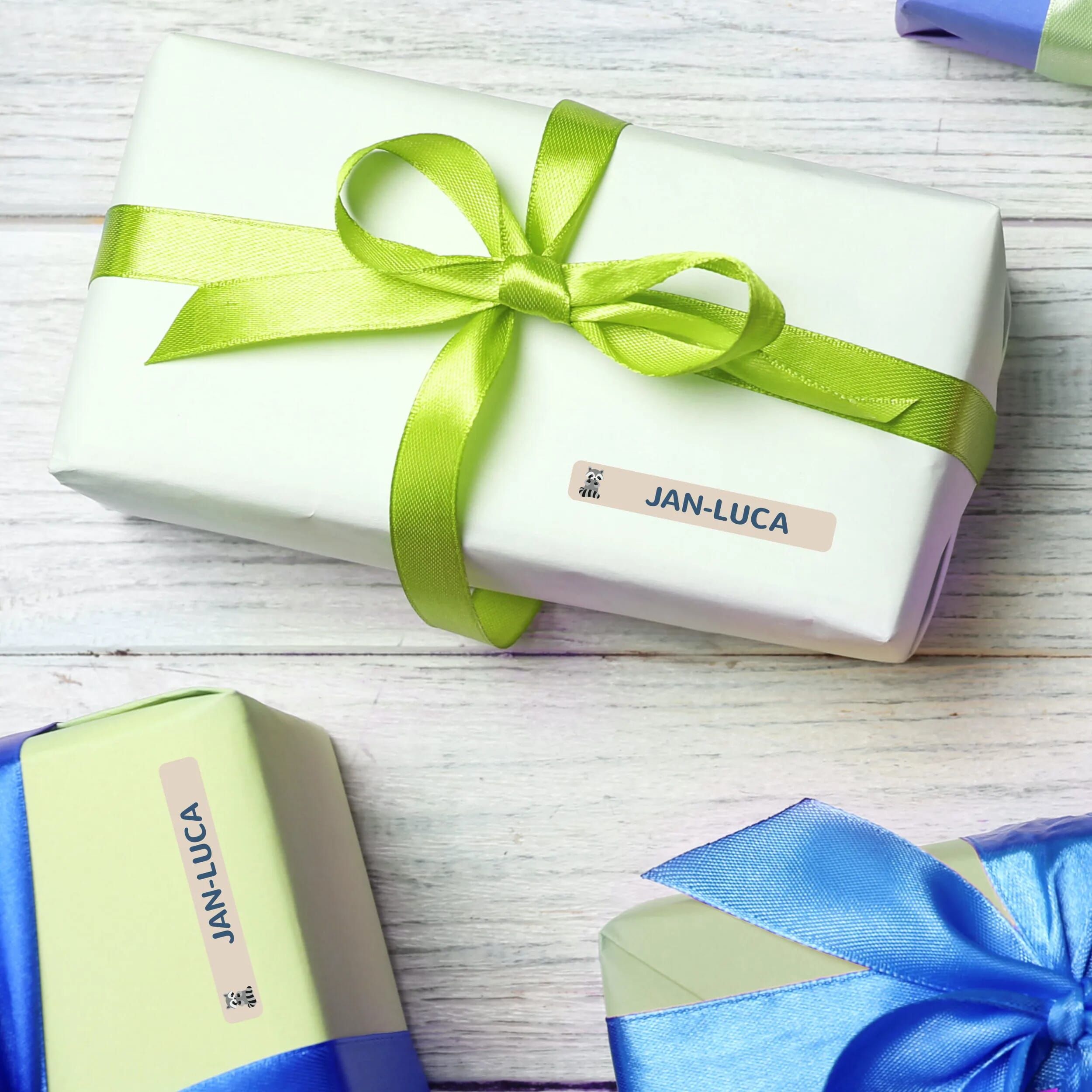 Namensaufkleber für Kinder (Set mit 260 Aufklebern in verschiedenen Größen) - kinder-druckerei.de