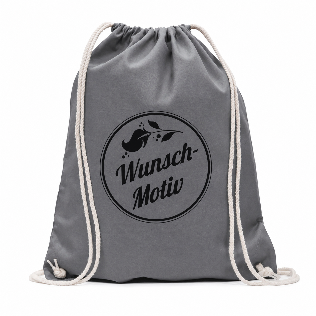 Turnbeutel-Rucksack bunt mit individuellem Schwarzdruck