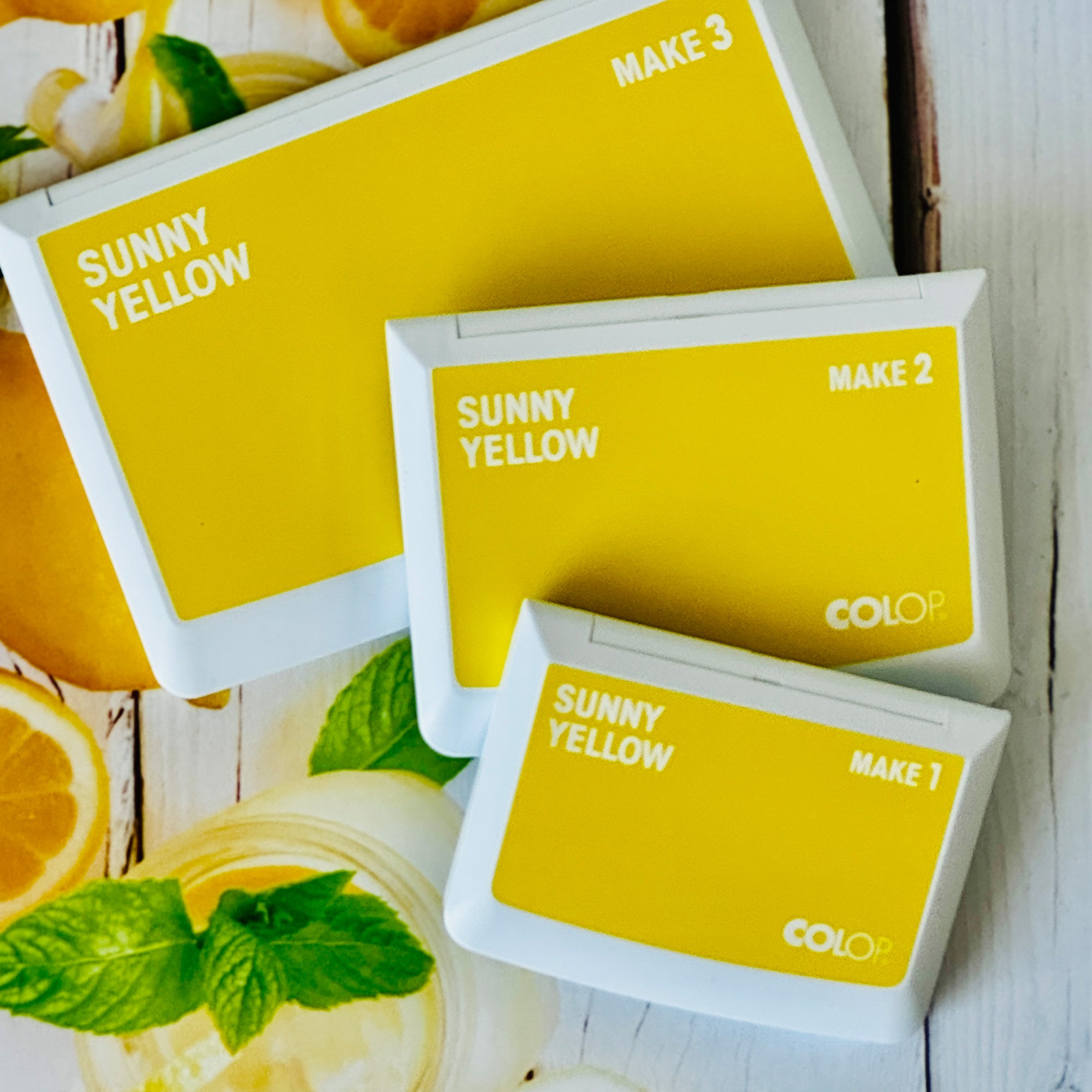 COLOP MAKE Stempelkissen gelb (sunny yellow) - kinder-druckerei.de