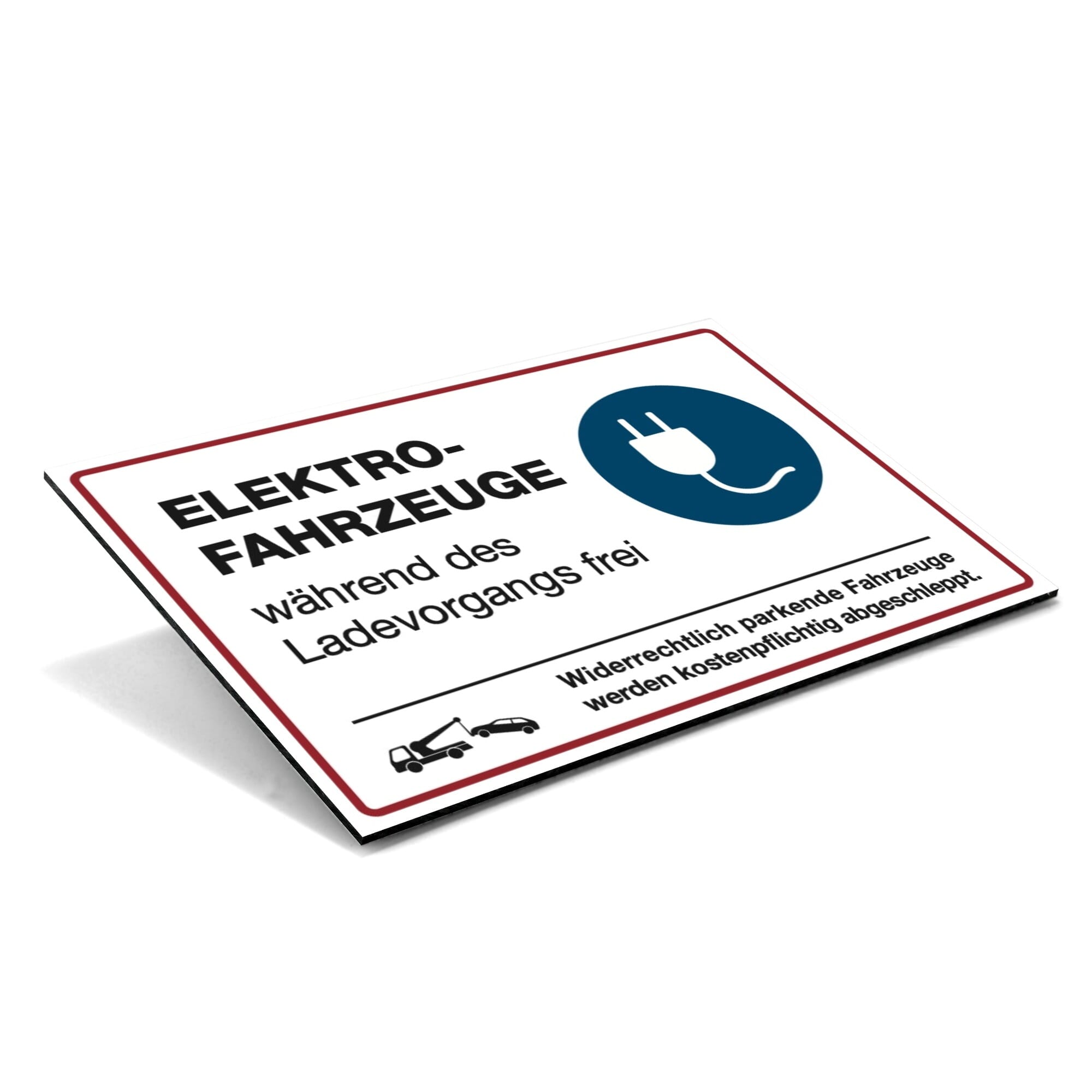 Schild „ELEKTRO-FAHRZEUGE“ 300 × 200 mm aus Alu-Verbund – kinder-druckerei.de
