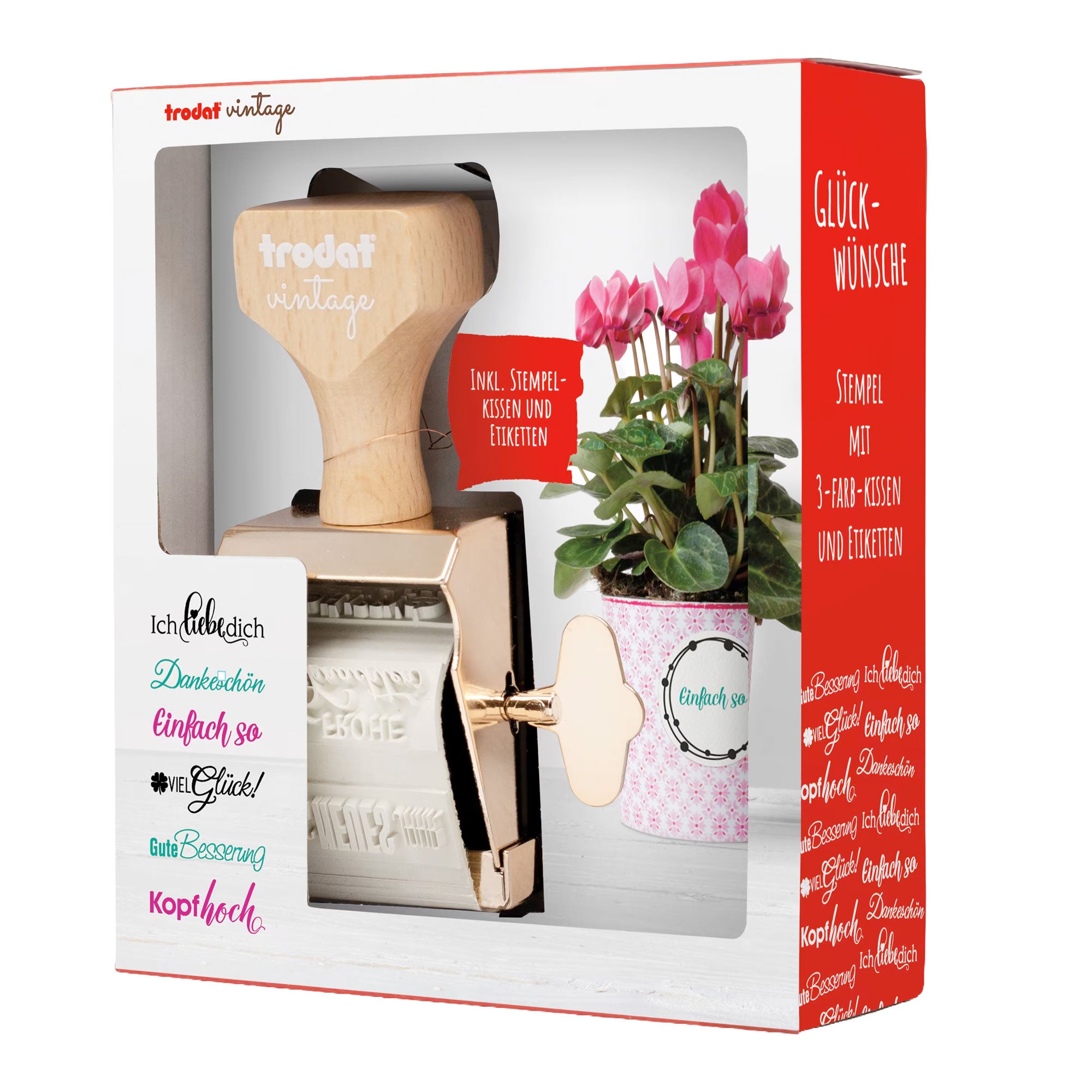 Trodat Vintage Stempel Glückwünsche – kinder-druckerei.de