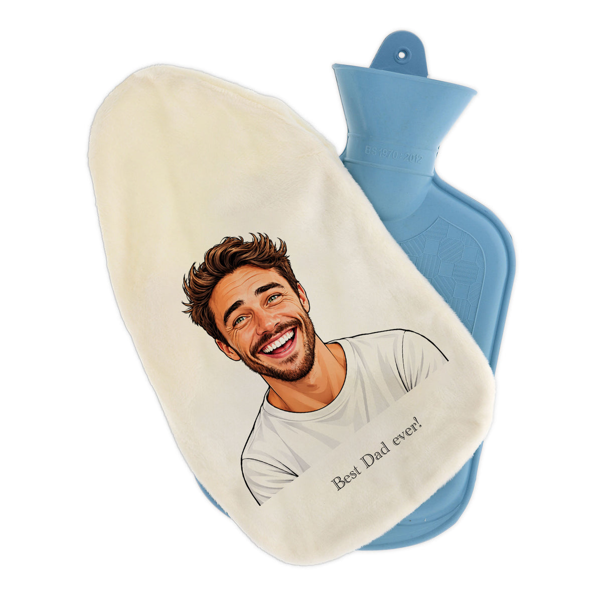 Wärmflasche mit Karikatur & Text - kinder-druckerei.de