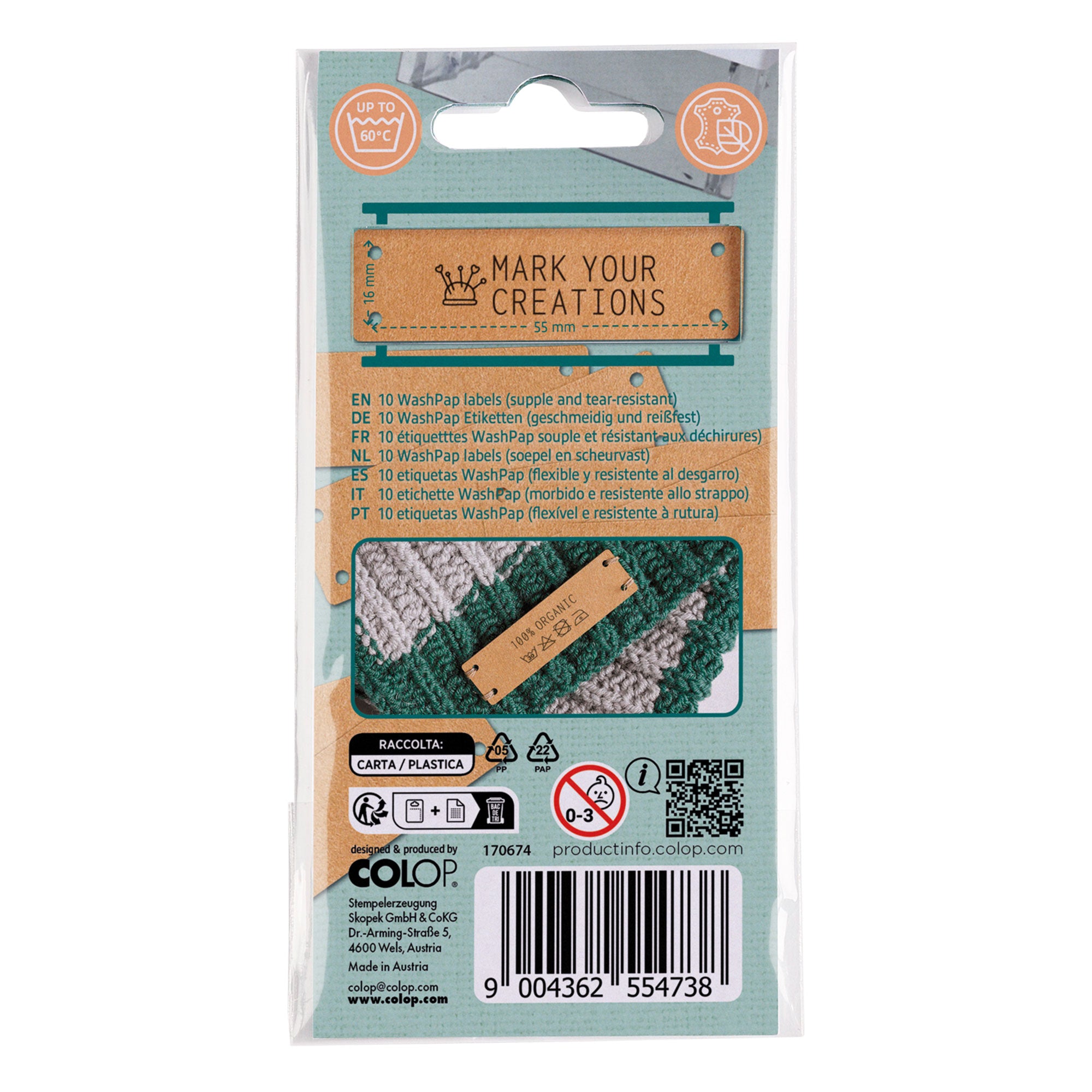 Colop Craft Labeler - Einnähetiketten Washpap