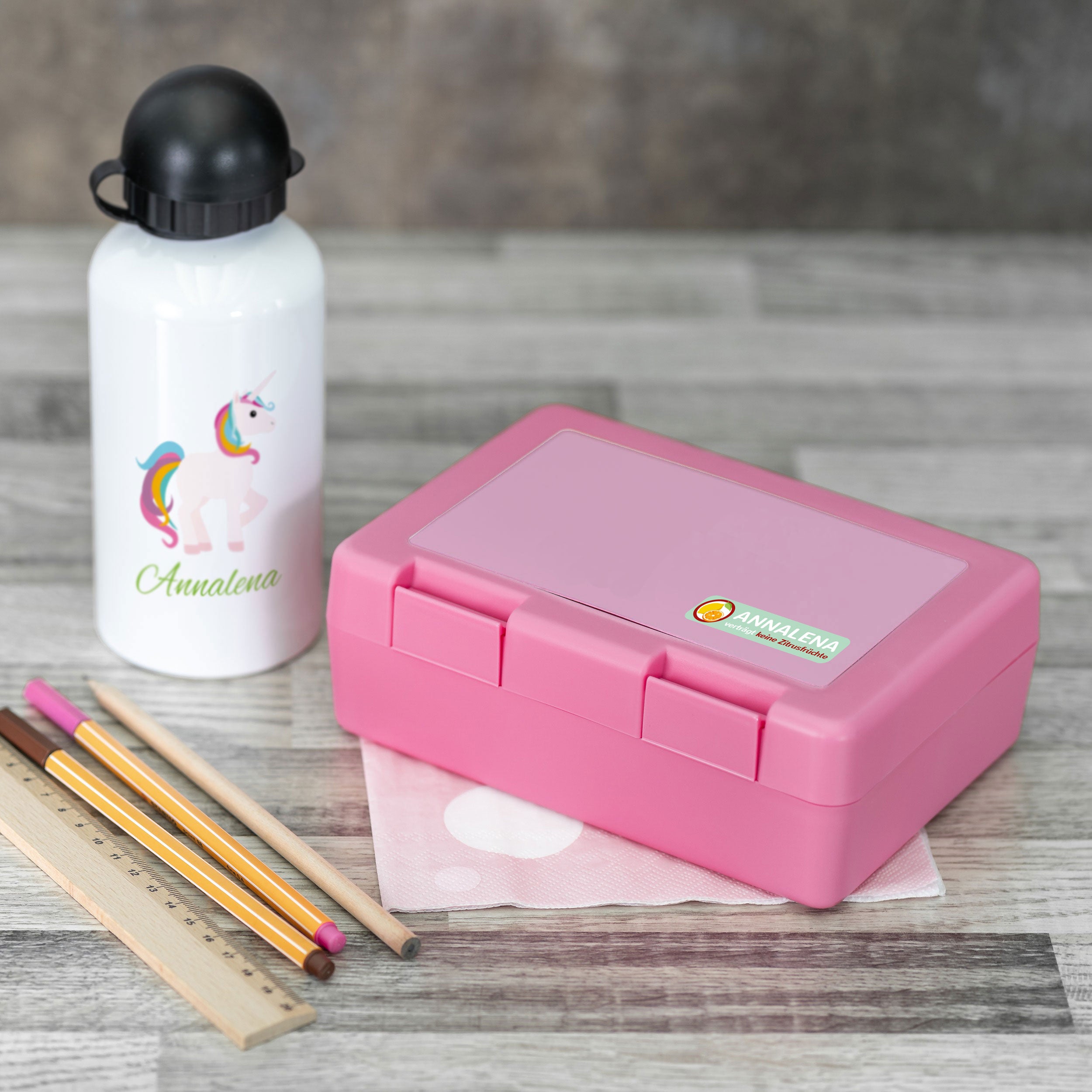 Namensaufkleber für Kinder "verschiedene Allergie & Unverträglichkeiten" (140 Aufkleber) - kinder-druckerei.de