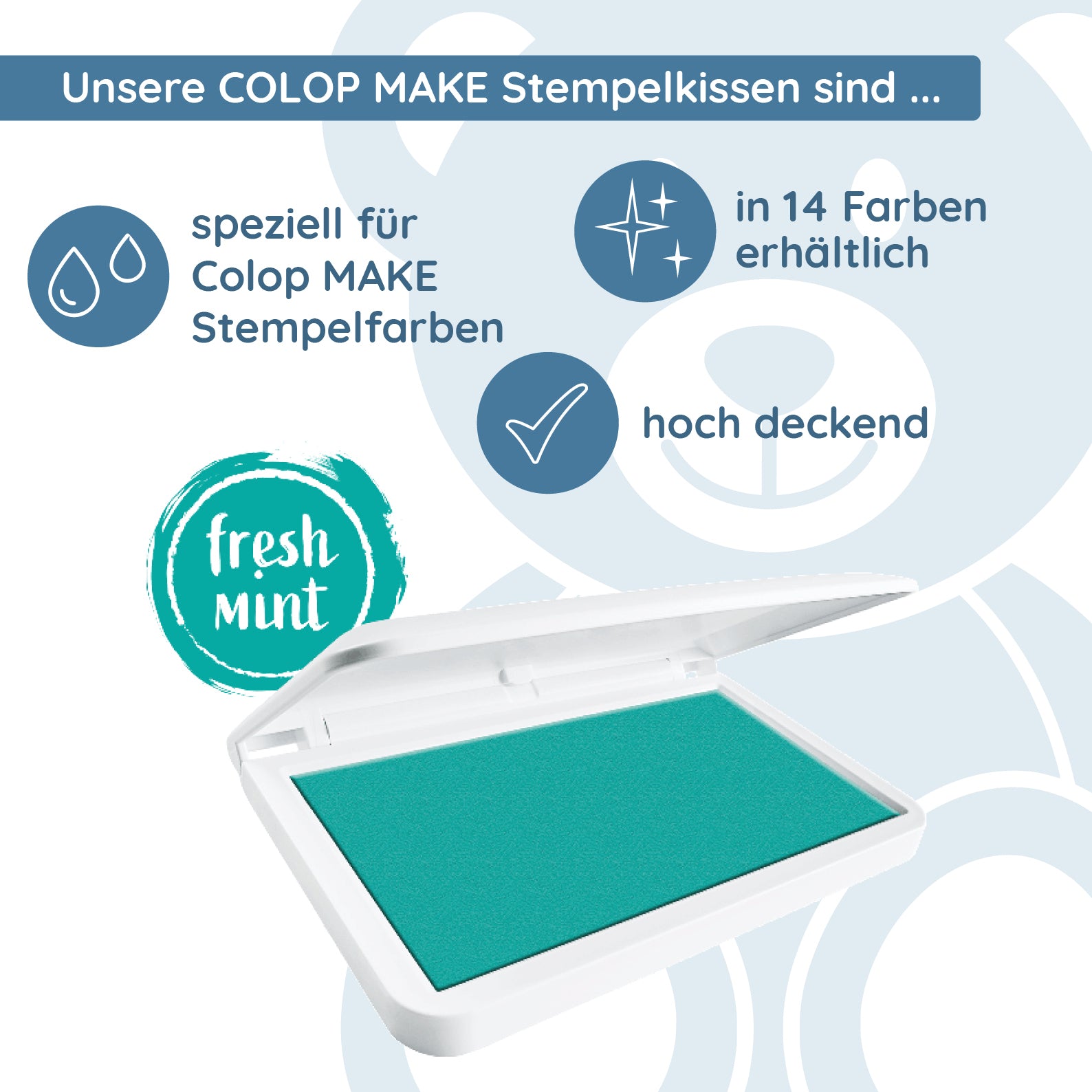 COLOP MAKE Stempelkissen türkis (fresh mint) - kinder-druckerei.de