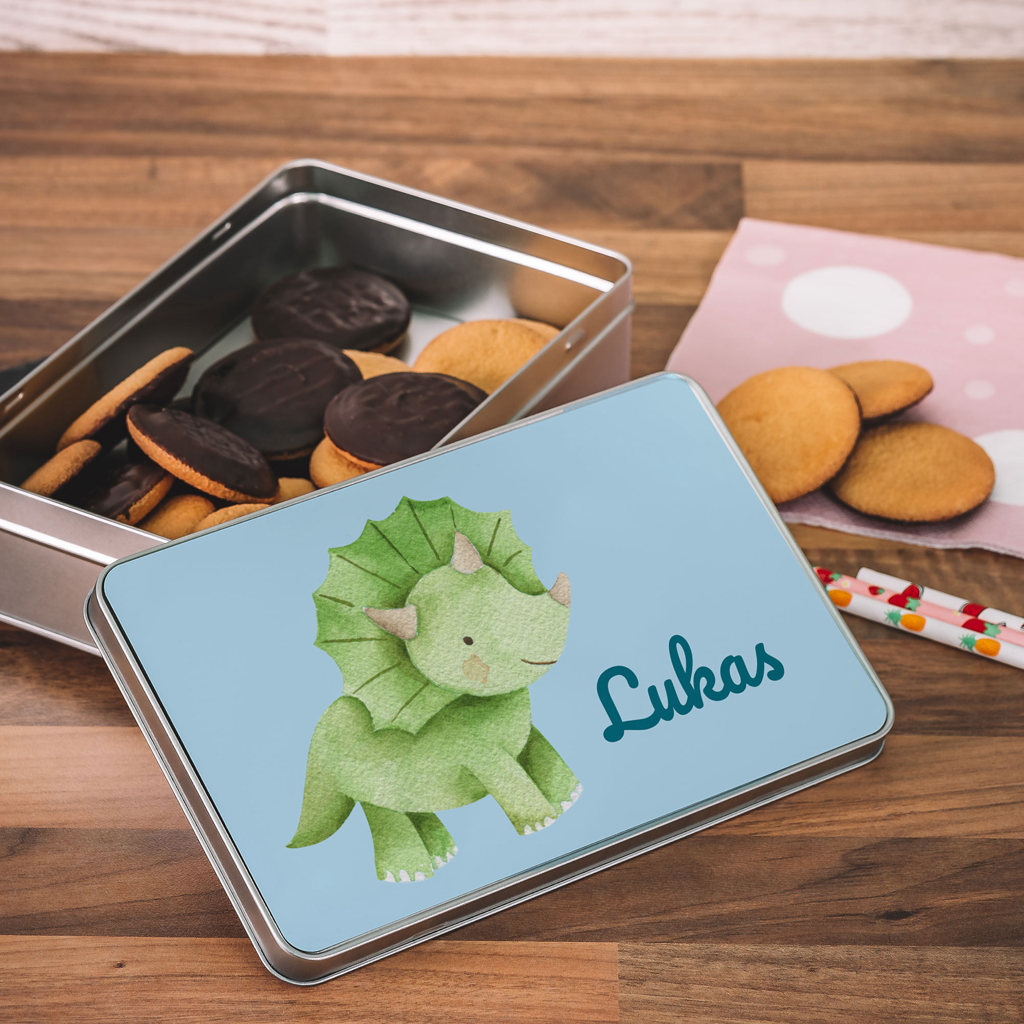 Keksdose / Metalldose mit Wunschmotiv – Personalisierte Geschenkdose - kinder-druckerei.de
