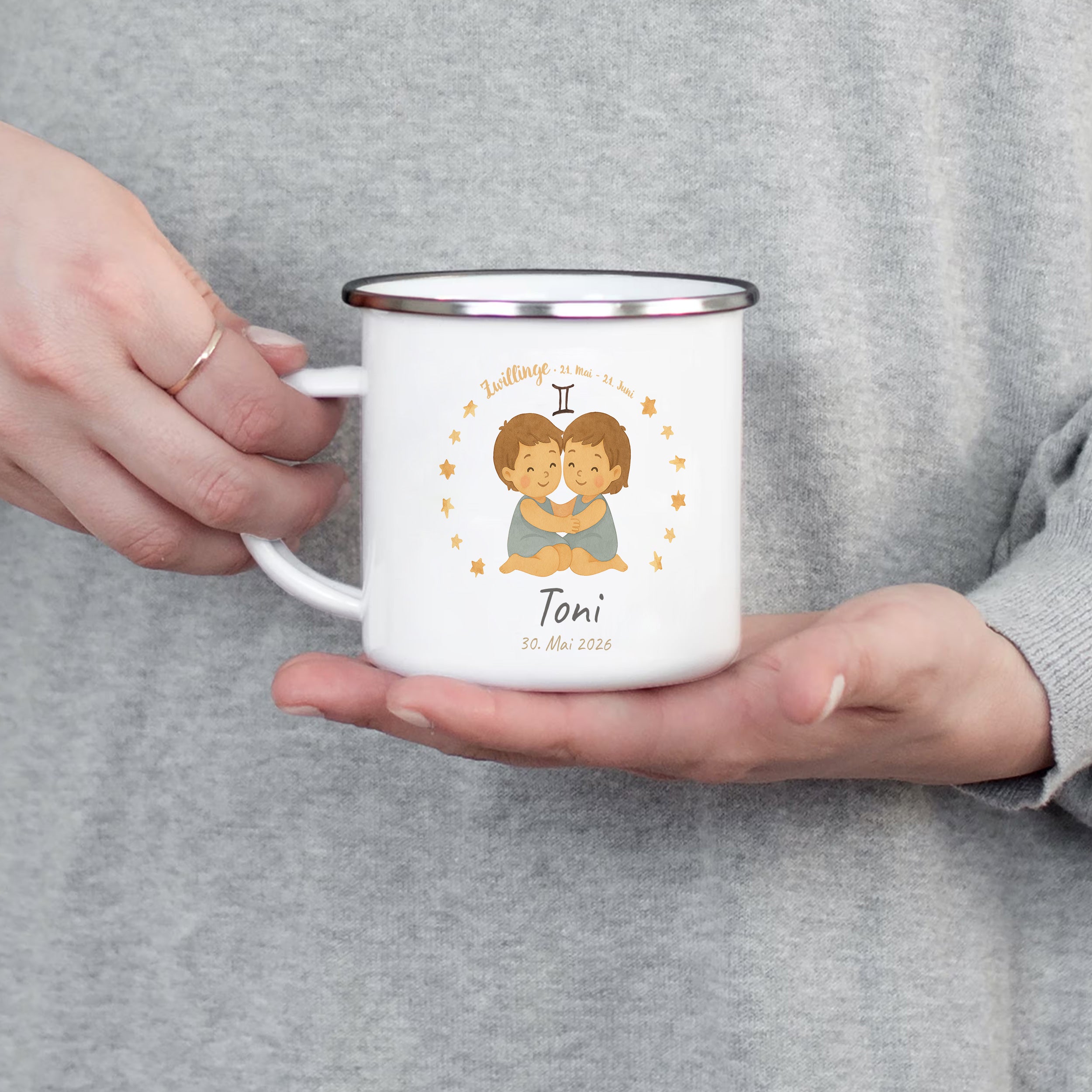 Emaille-Tasse mit Kindermotiv & individuellem Druck - kinder-druckerei.de