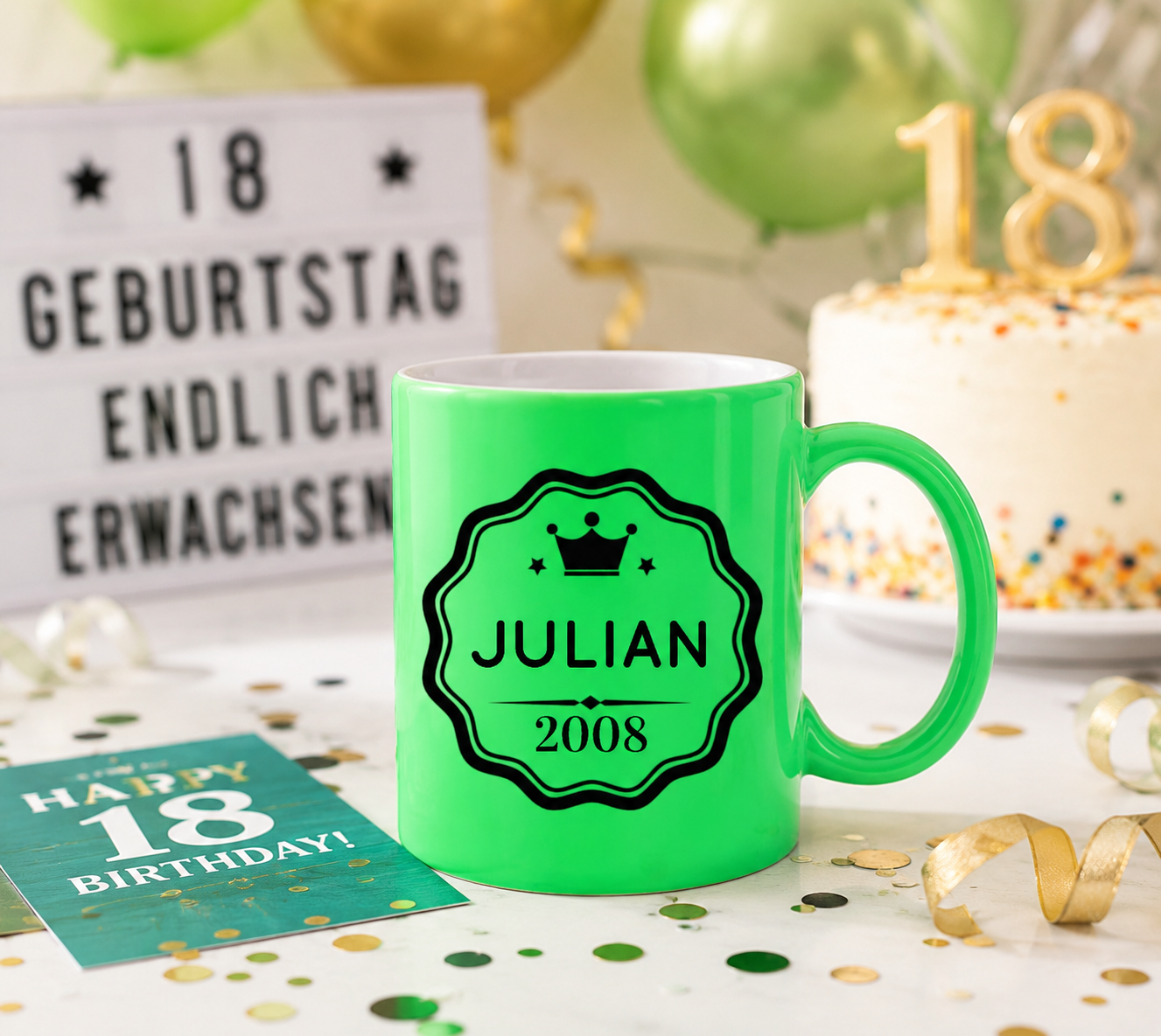 Ceramic mug with children's motif & custom print