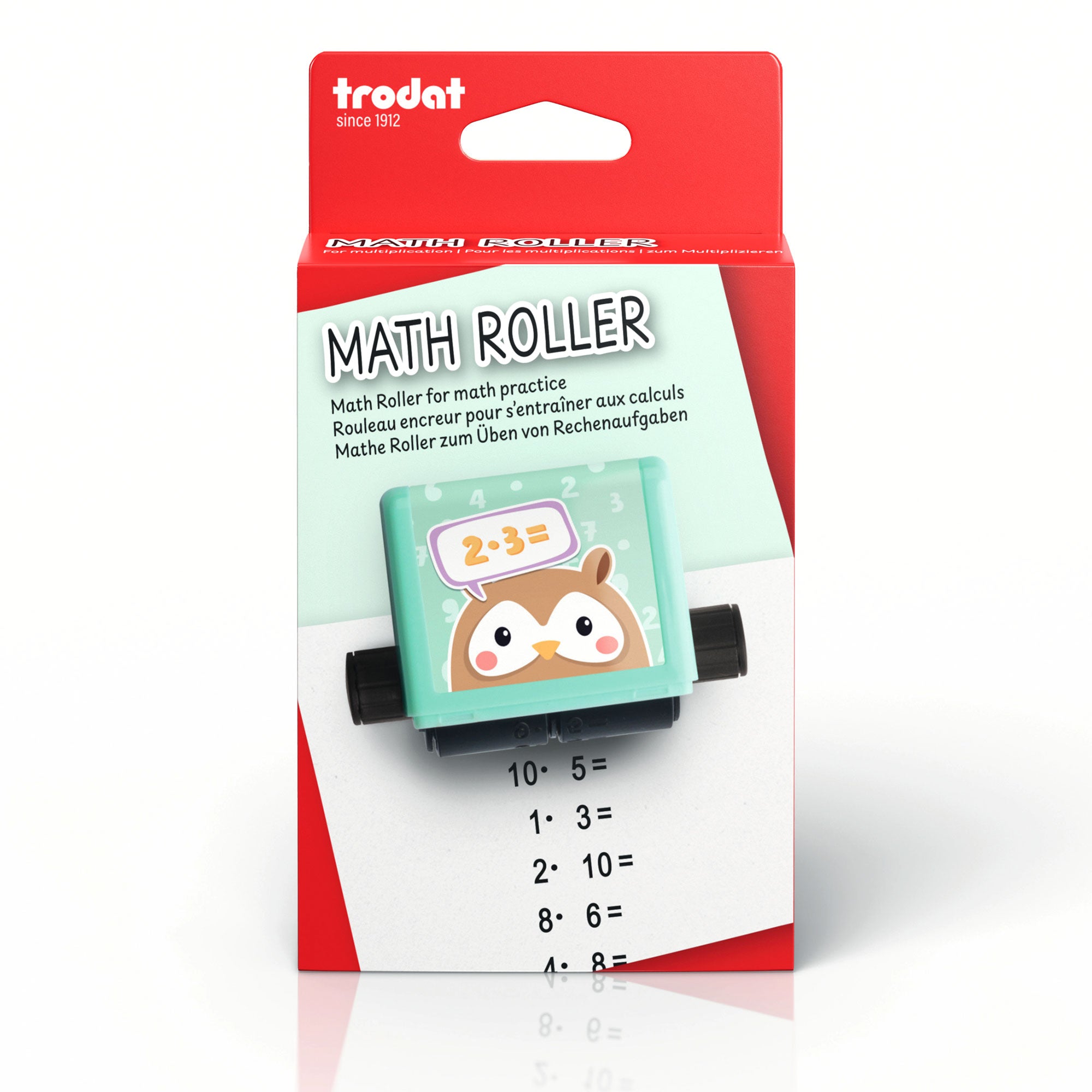 Trodat Little Dots Rechenrally™ Rolling Stamp Multiplication Math