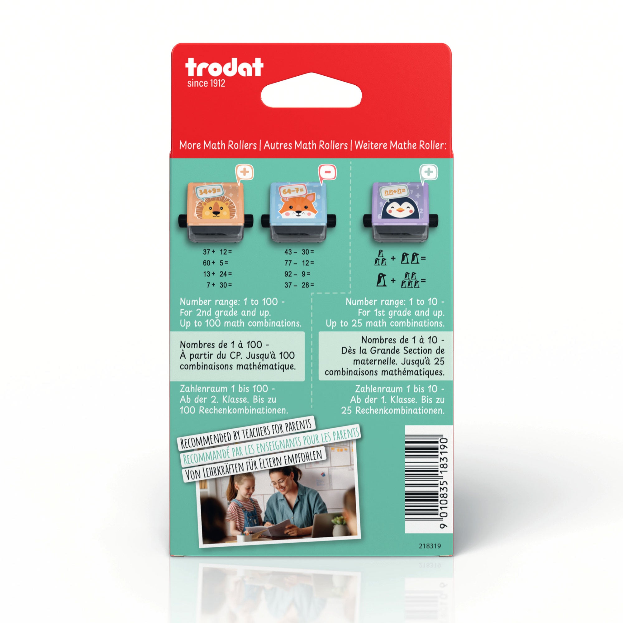 Trodat Little Dots Rechenrally™ Rolling Stamp Multiplication Math