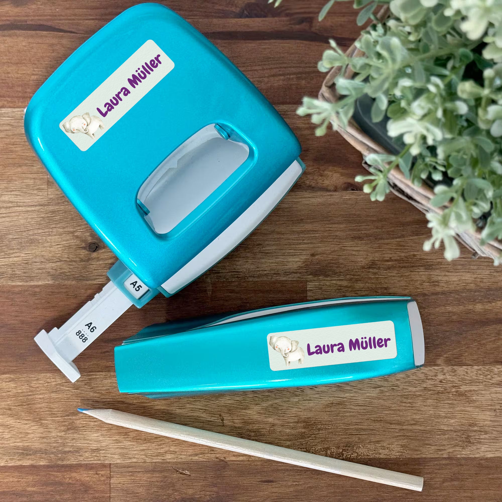 Mehrzeilige Namensaufkleber Aquarell (110 Stück 50x15 mm) - kinder-druckerei.de