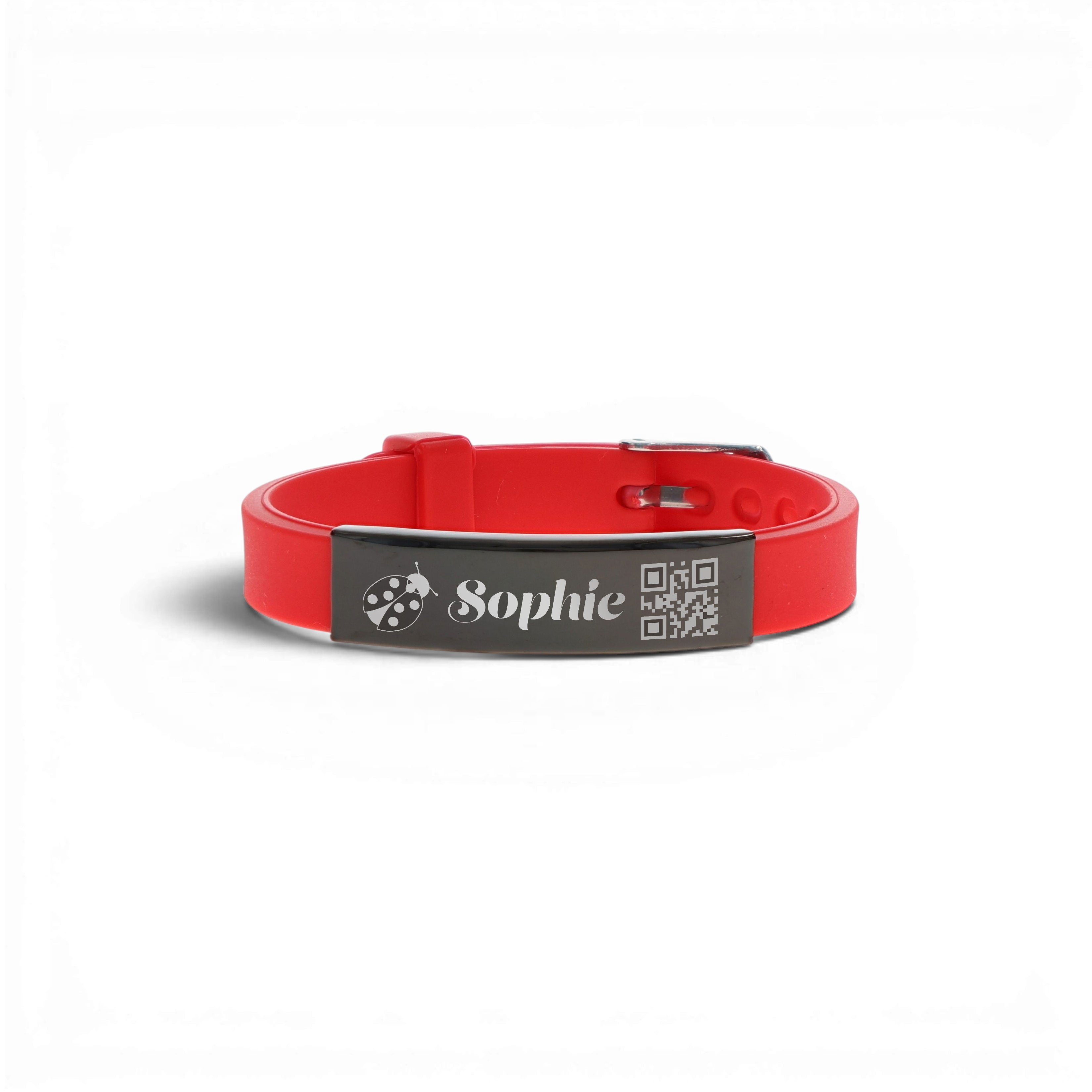 SOS-Armband für Kinder und Senioren mit QR-Code