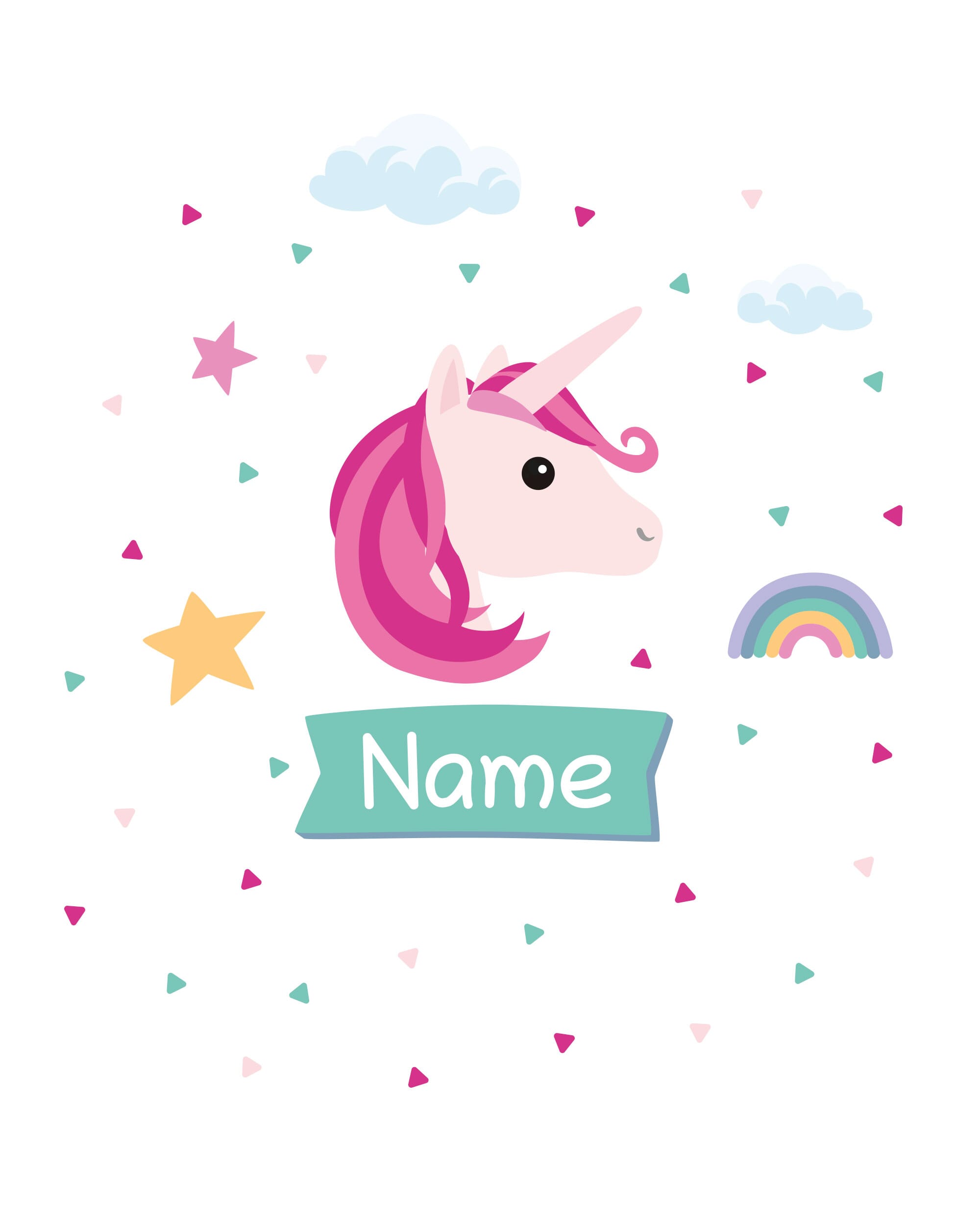 Individualisierbare Türaufkleber / Wandtattoos für Kinder - kinder-druckerei.de