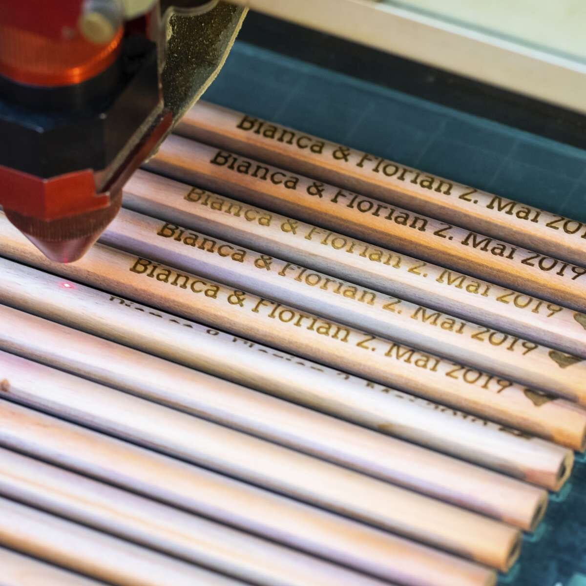 Bleistifte ab 25 Stück (Gravurmaß 80x5 mm) - kinder-druckerei.de