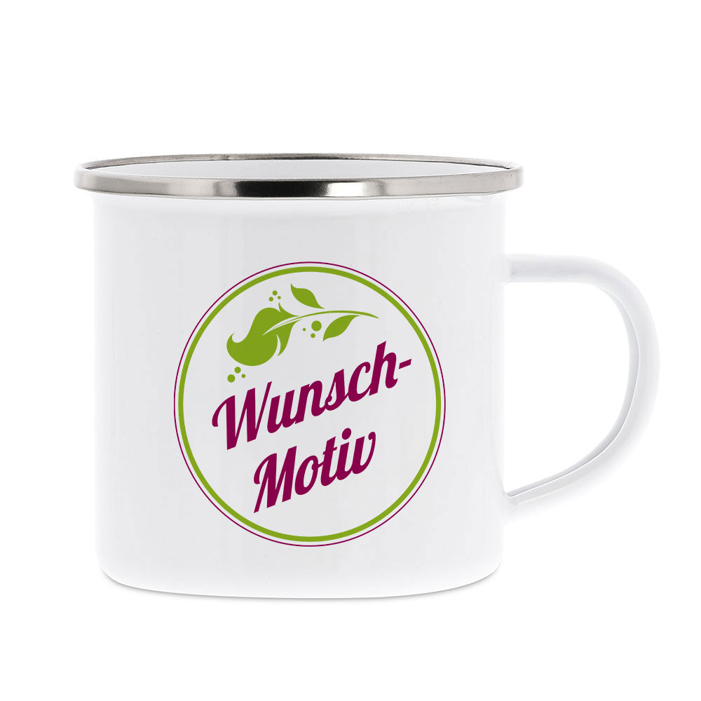 Emaille-Tasse mit Personalisierung
