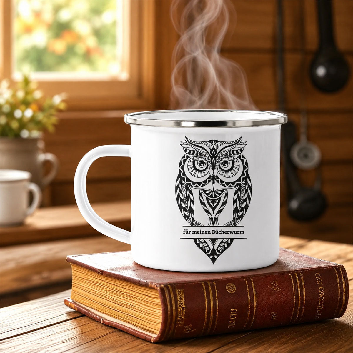 Emaille-Tasse mit Personalisierung