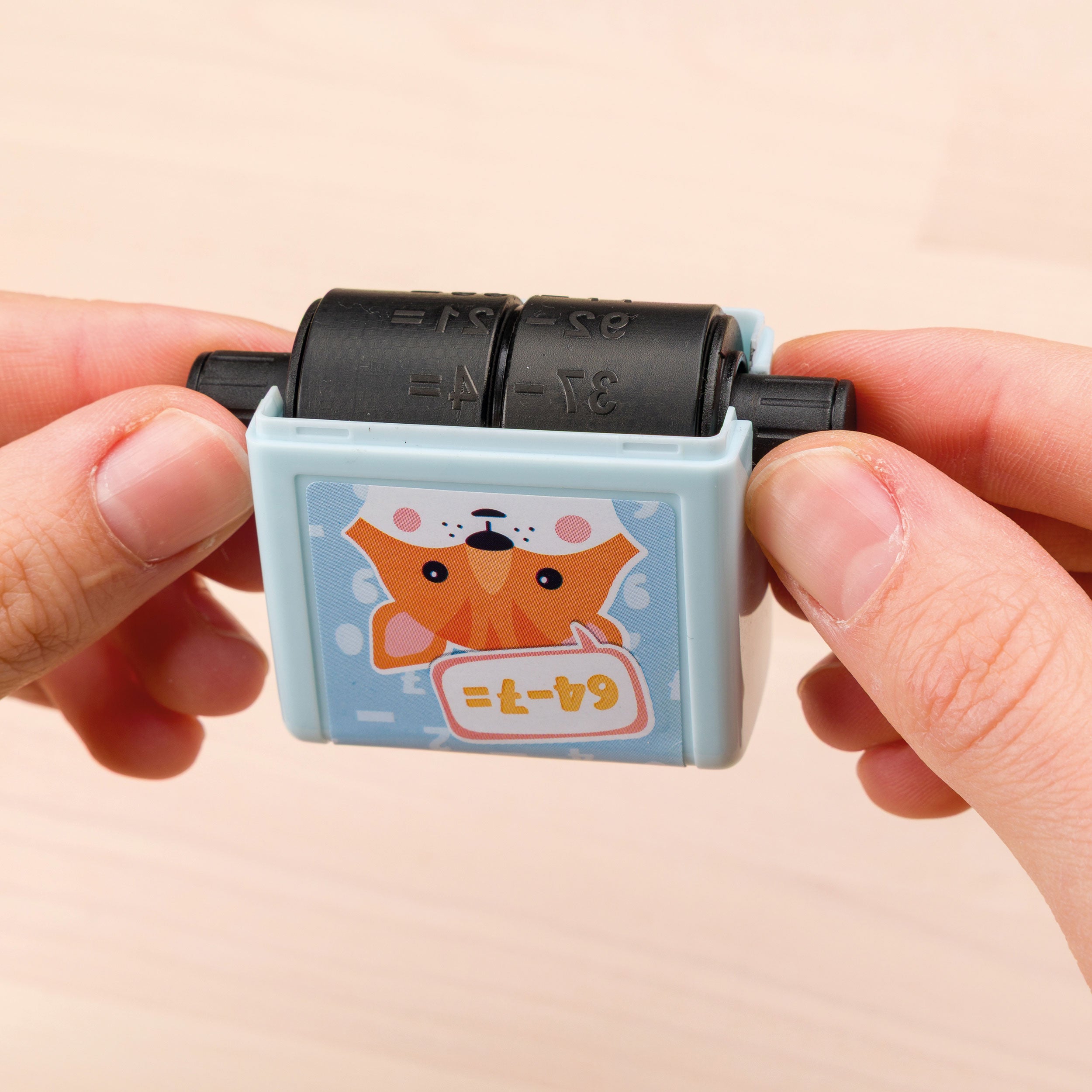 Trodat Little Dots Rechenrally™ Rollstempel Kombiset zum Plus- & Minusrechnen (2 Stück) - kinder-druckerei.de