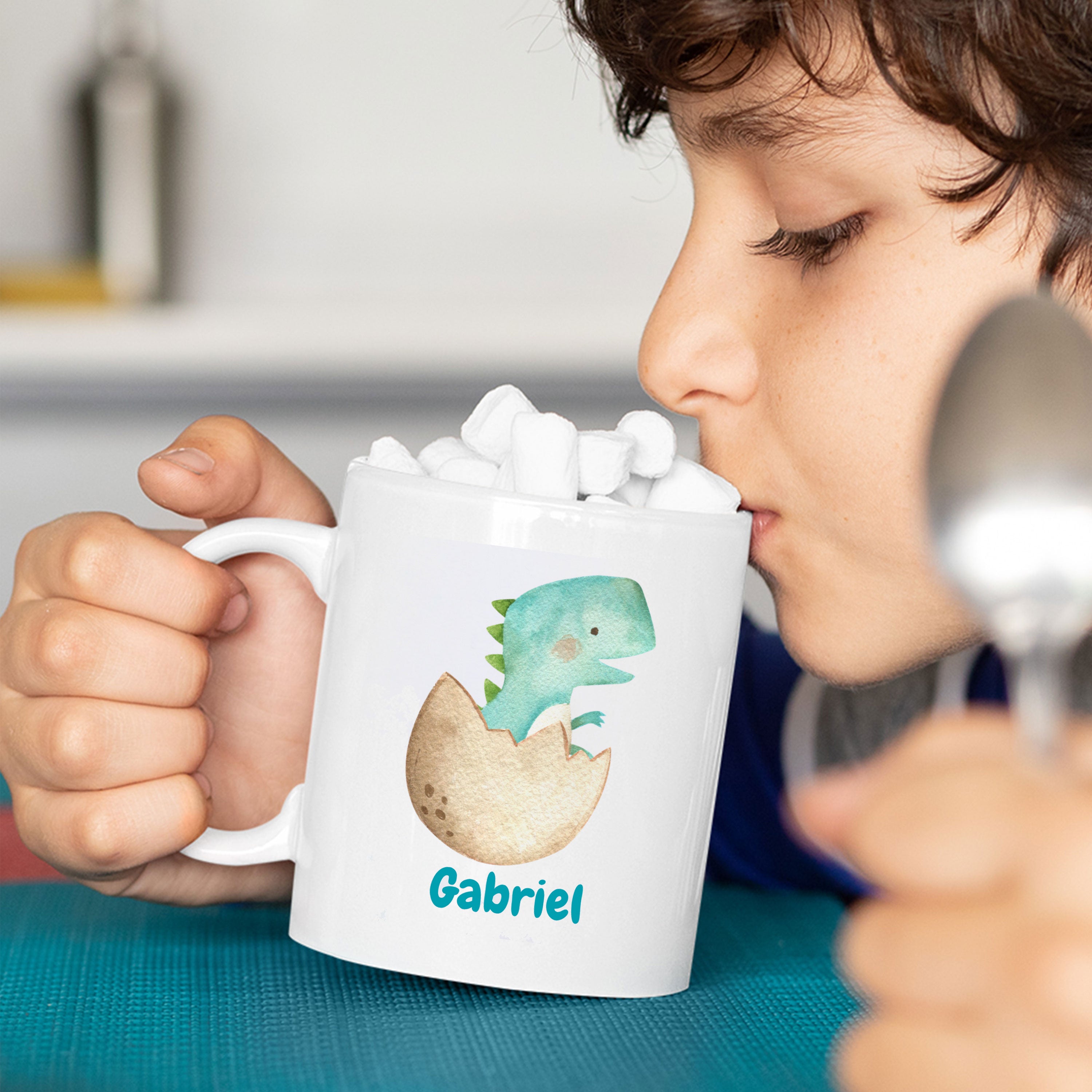 Keramiktasse mit Kindermotiv & individuellem Druck - kinder-druckerei.de
